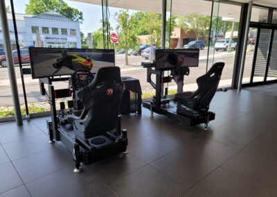 Two Archangel turn-key Racing Simulator rigs