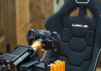 archangel turn-key racing simulator front view orange