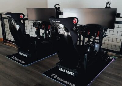 twin racing simulator rig install in houston