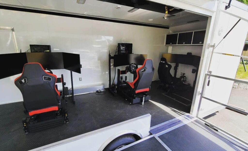 archangel racing simulator trailer setup